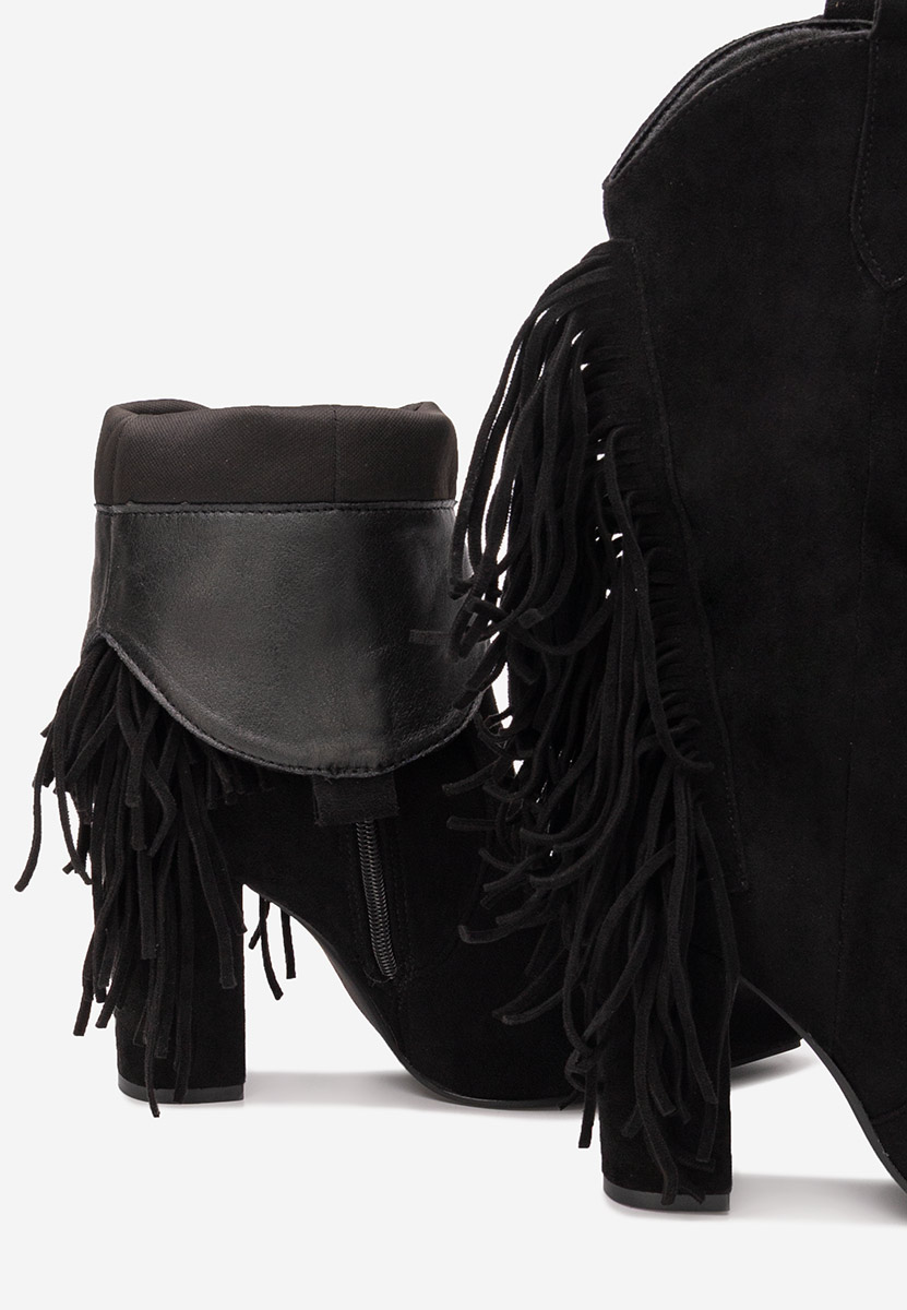 Aurina fekete cowboy csizma női 