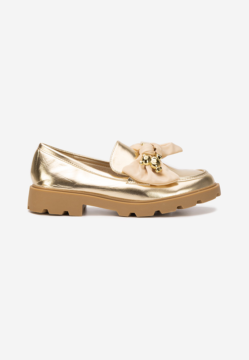 Desana aranyszínü női telitalpú mokaszin