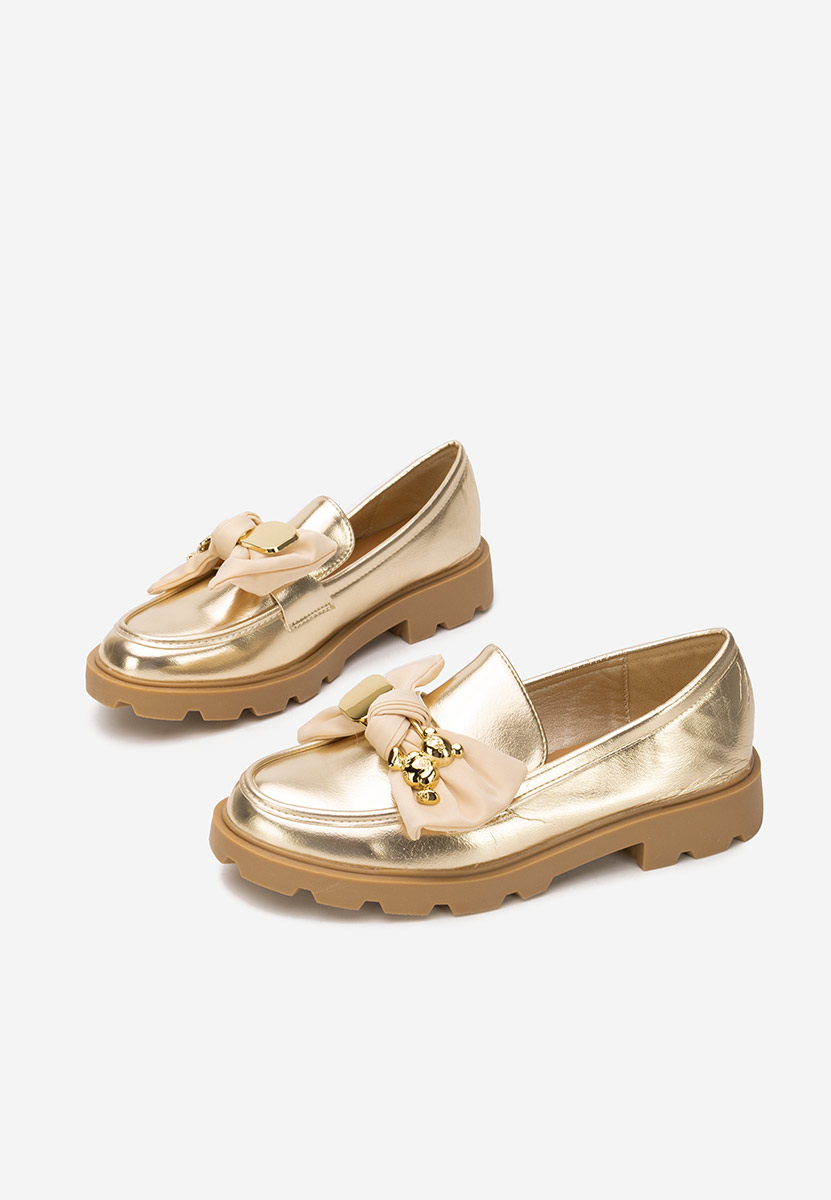 Desana aranyszínü női telitalpú mokaszin