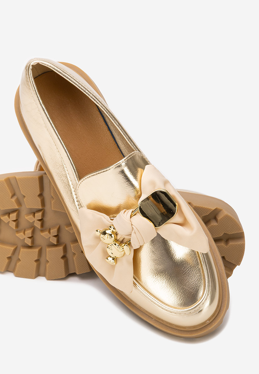 Desana aranyszínü női telitalpú mokaszin