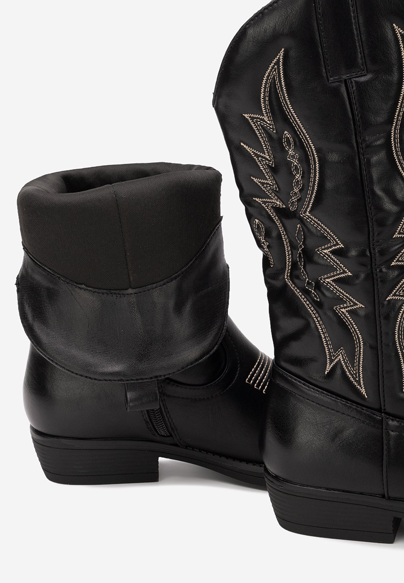 Brisia fekete cowboy csizma