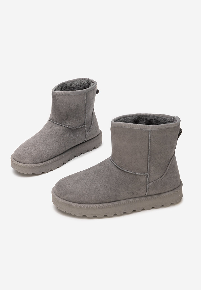 Patty szürke női téli bokacsizma