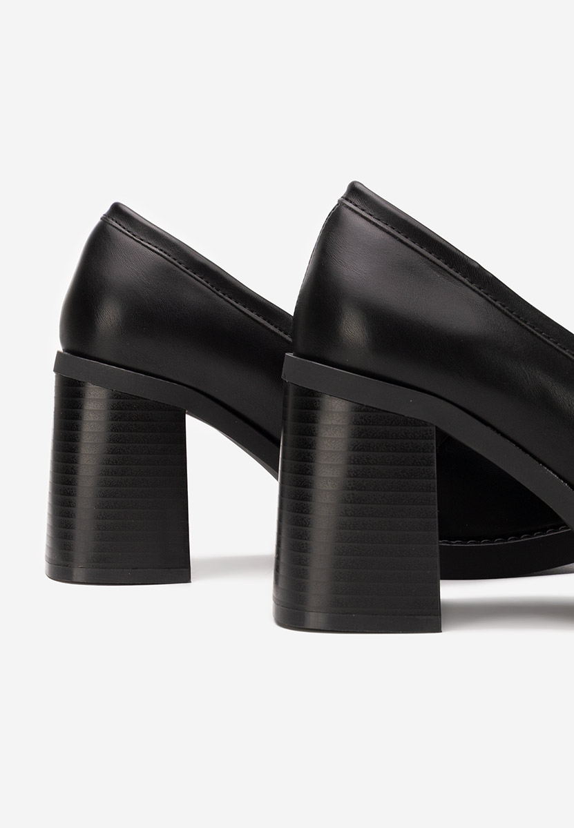 Zienna fekete női loafer cipő