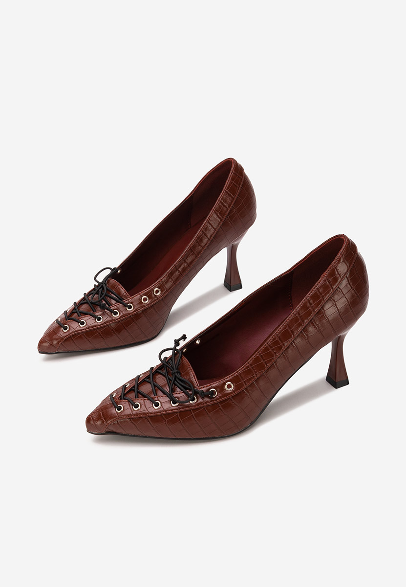 Jasoria borvörös tűsarkú cipő 