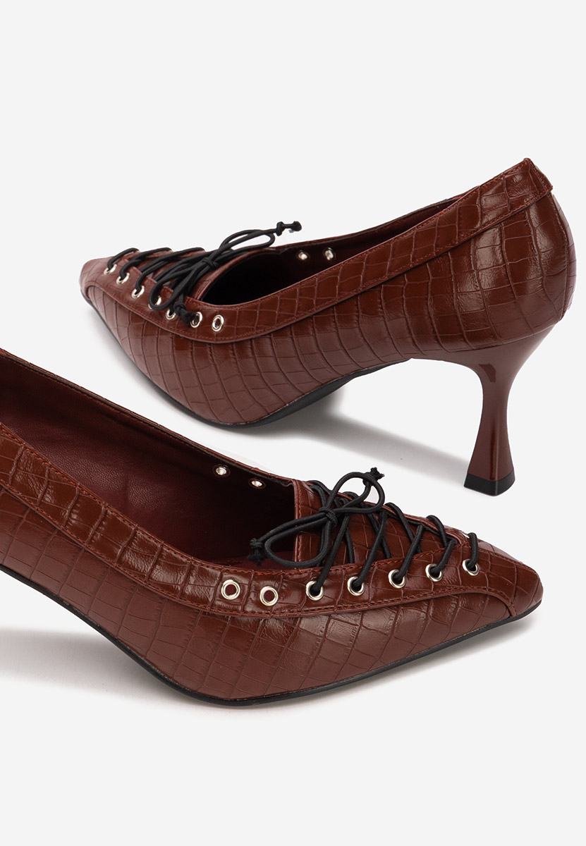 Jasoria borvörös tűsarkú cipő 