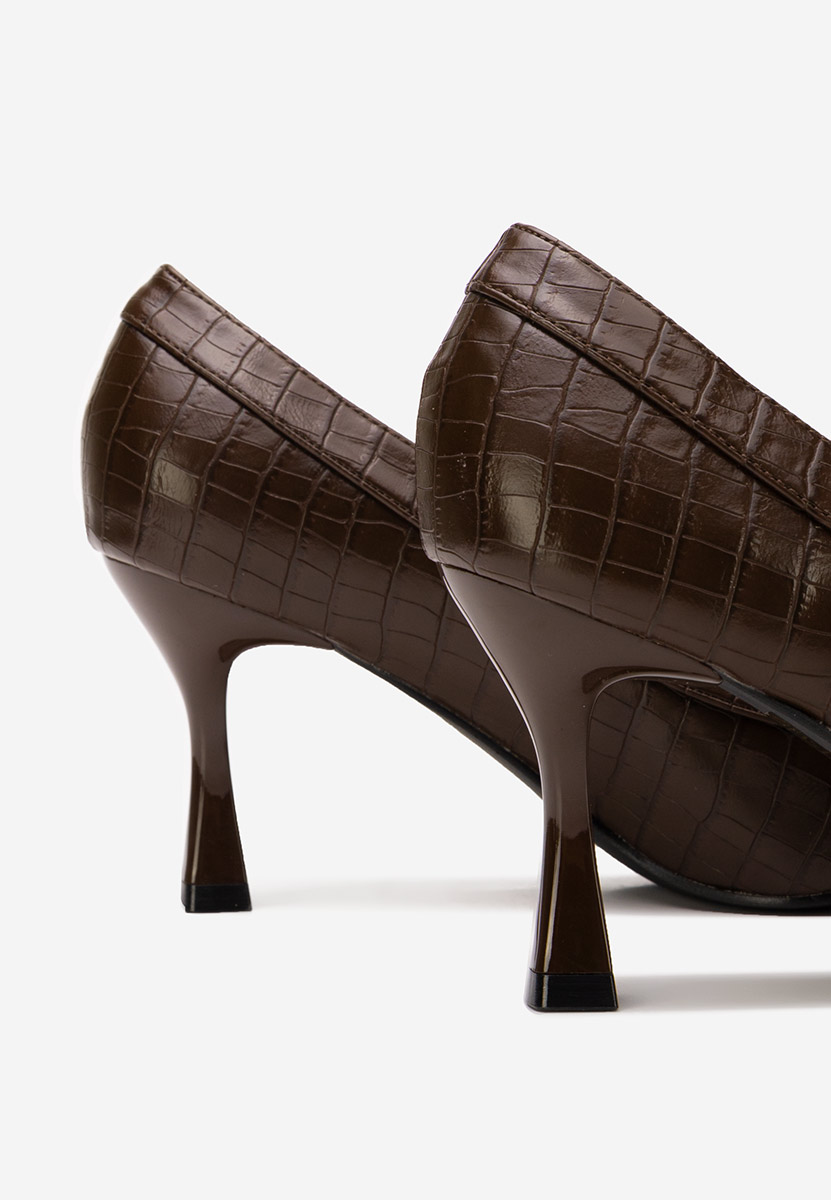 Jasoria barna tűsarkú cipő 