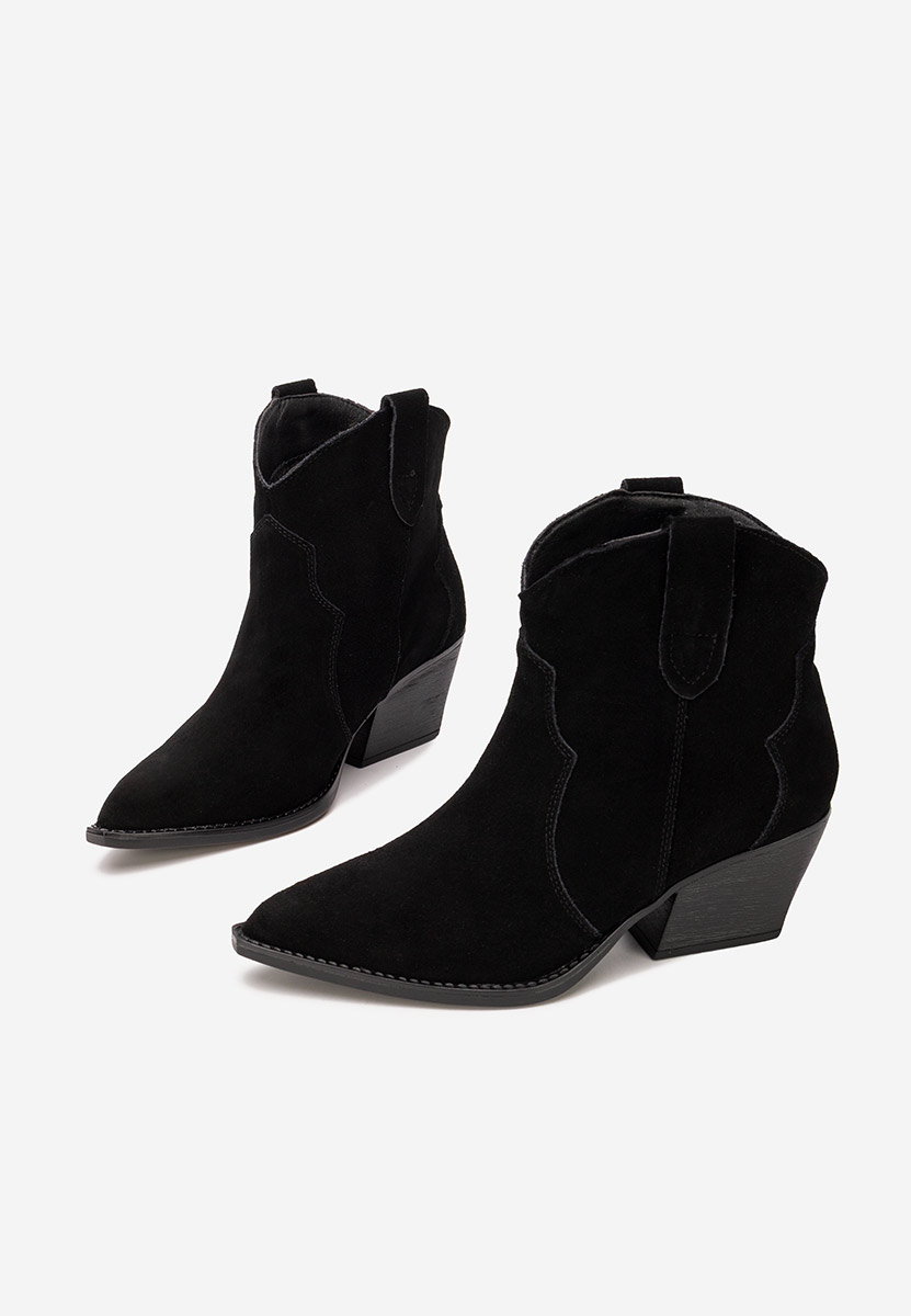 Glavira fekete cowboy csizma