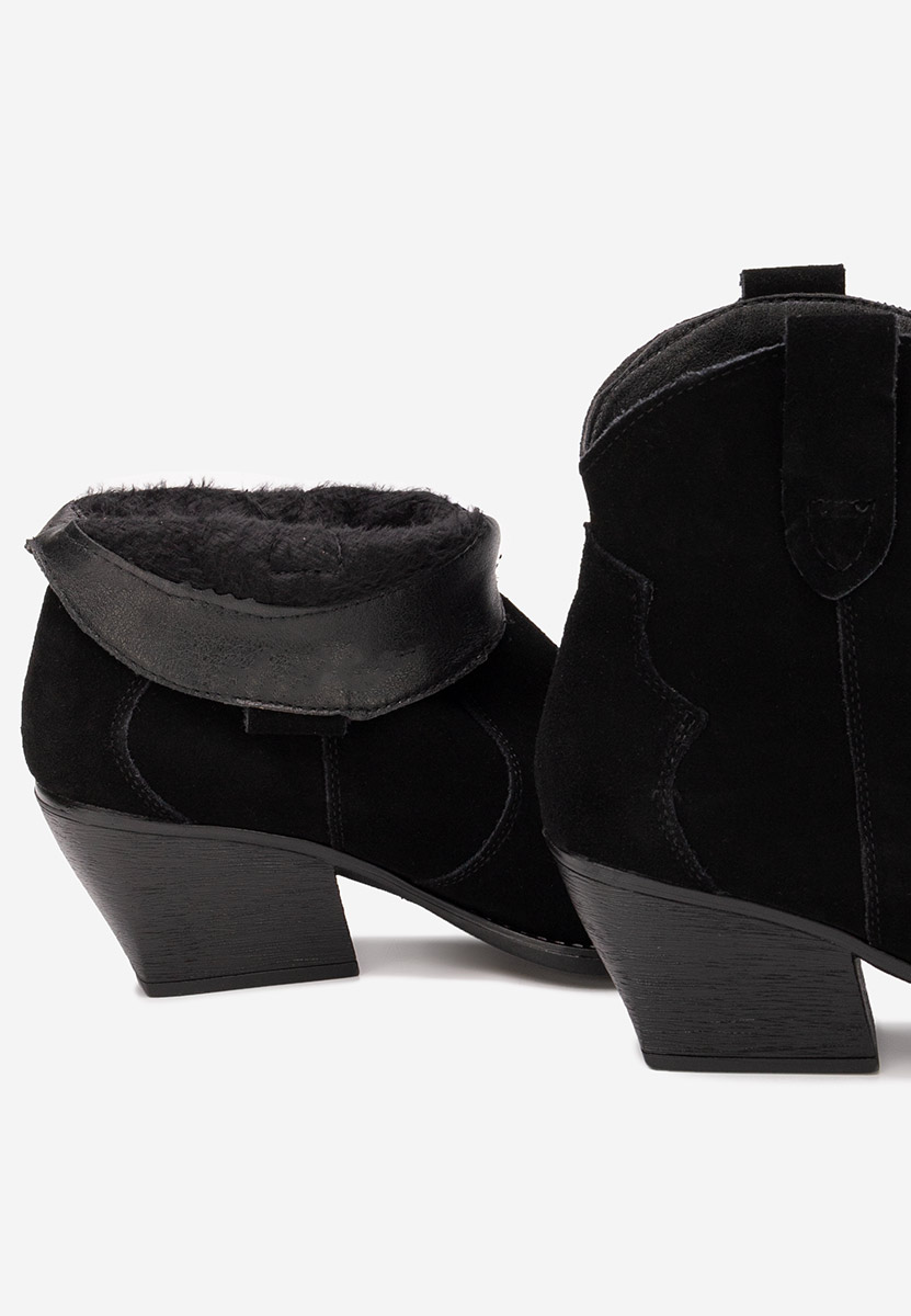 Glavira fekete cowboy csizma