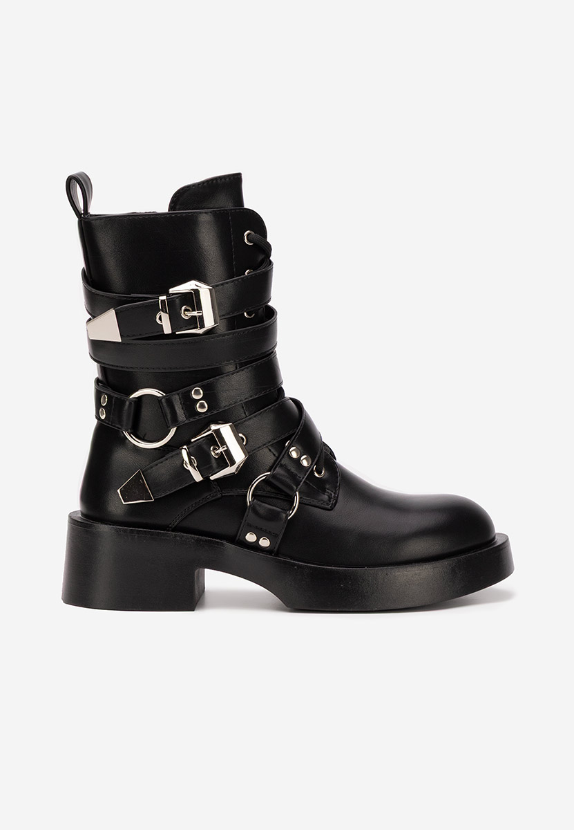 Damaria fekete női bakancs