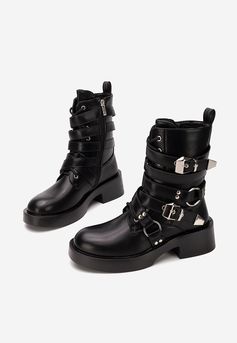 Damaria fekete női bakancs