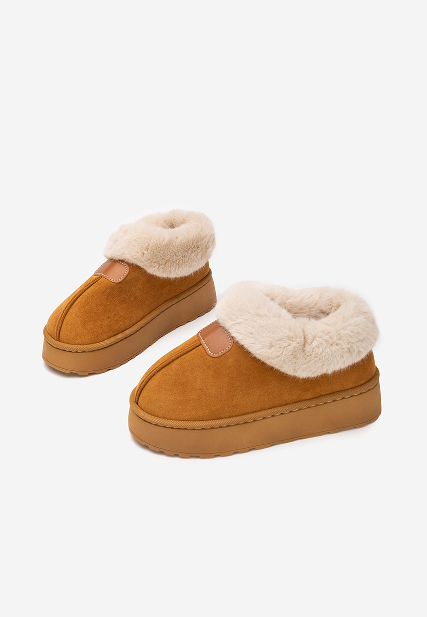 Elarva camel telitalpú platform bokacsizma