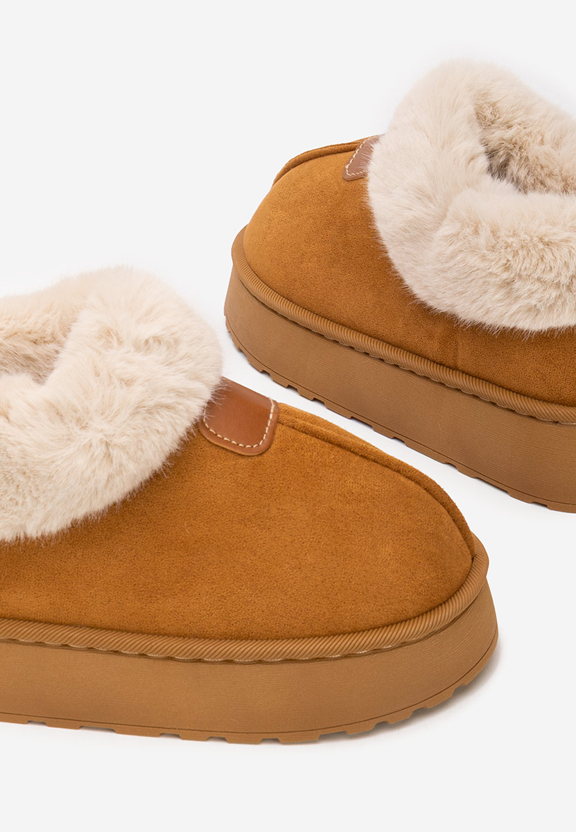 Elarva camel telitalpú platform bokacsizma