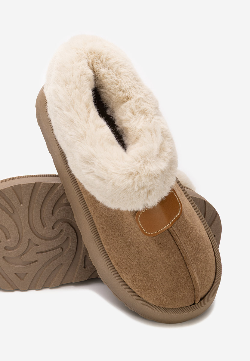 Elarva barna telitalpú platform bokacsizma