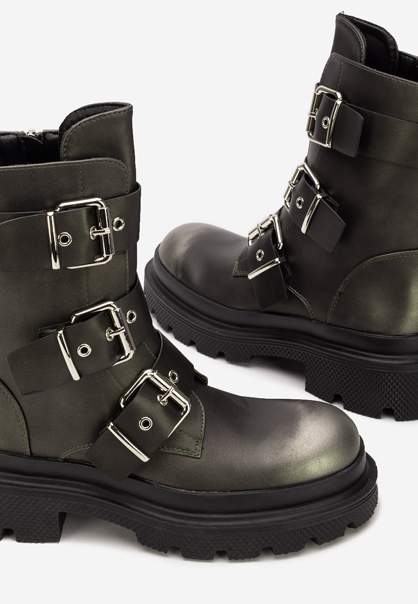 Mioala szürke rövid szárú csizma