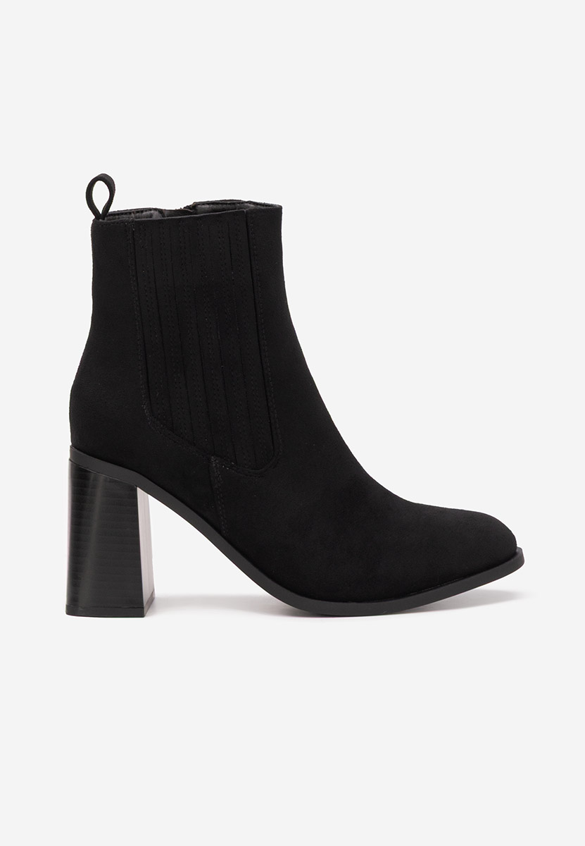 Elowyn fekete bokacsizma vastag sarokkal