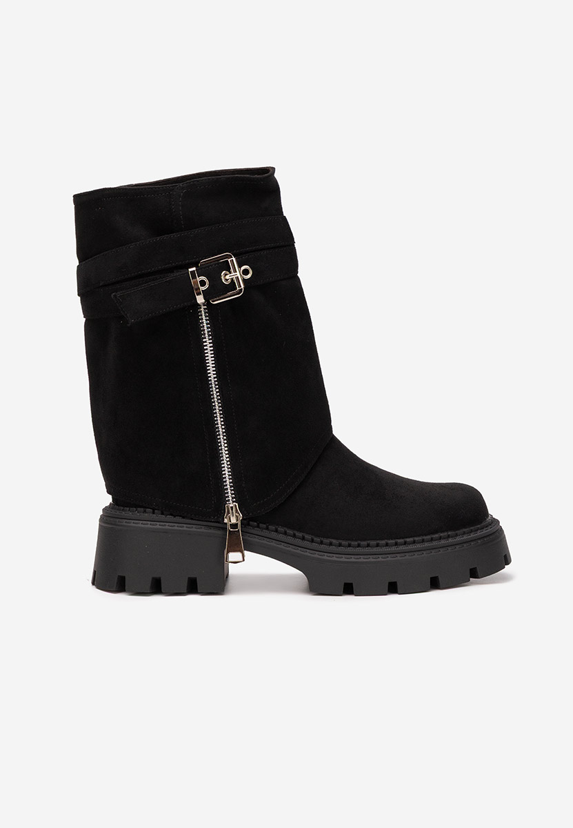 Ginesia fekete rövid szárú csizma