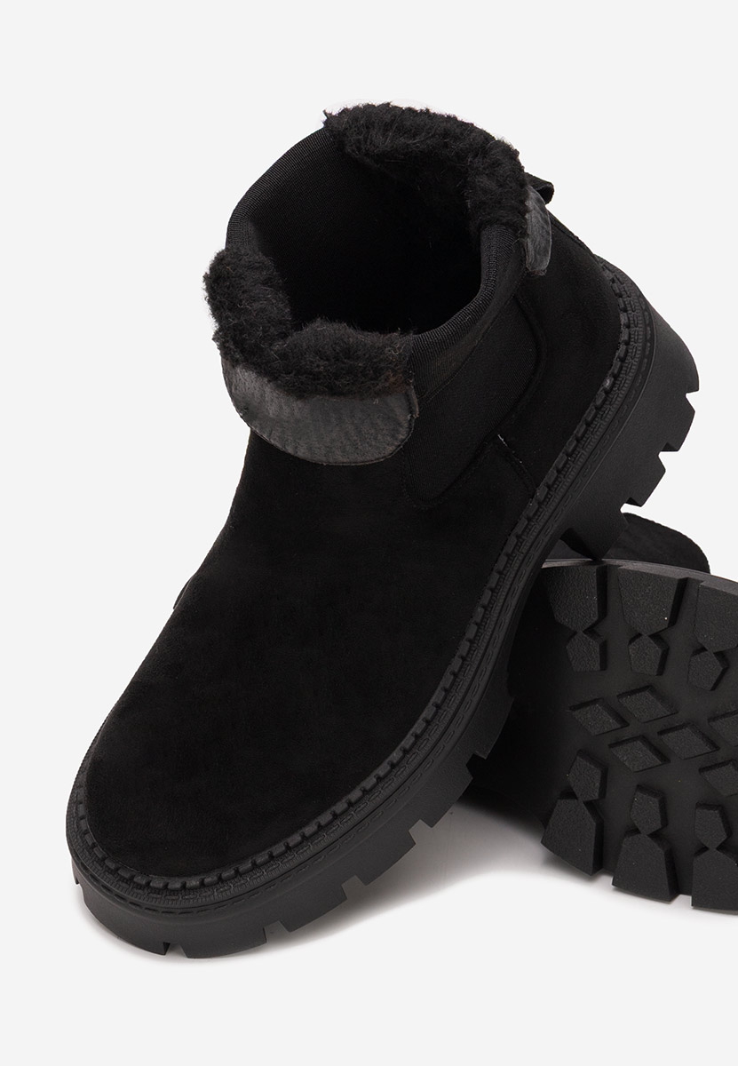 Ginesia fekete rövid szárú csizma