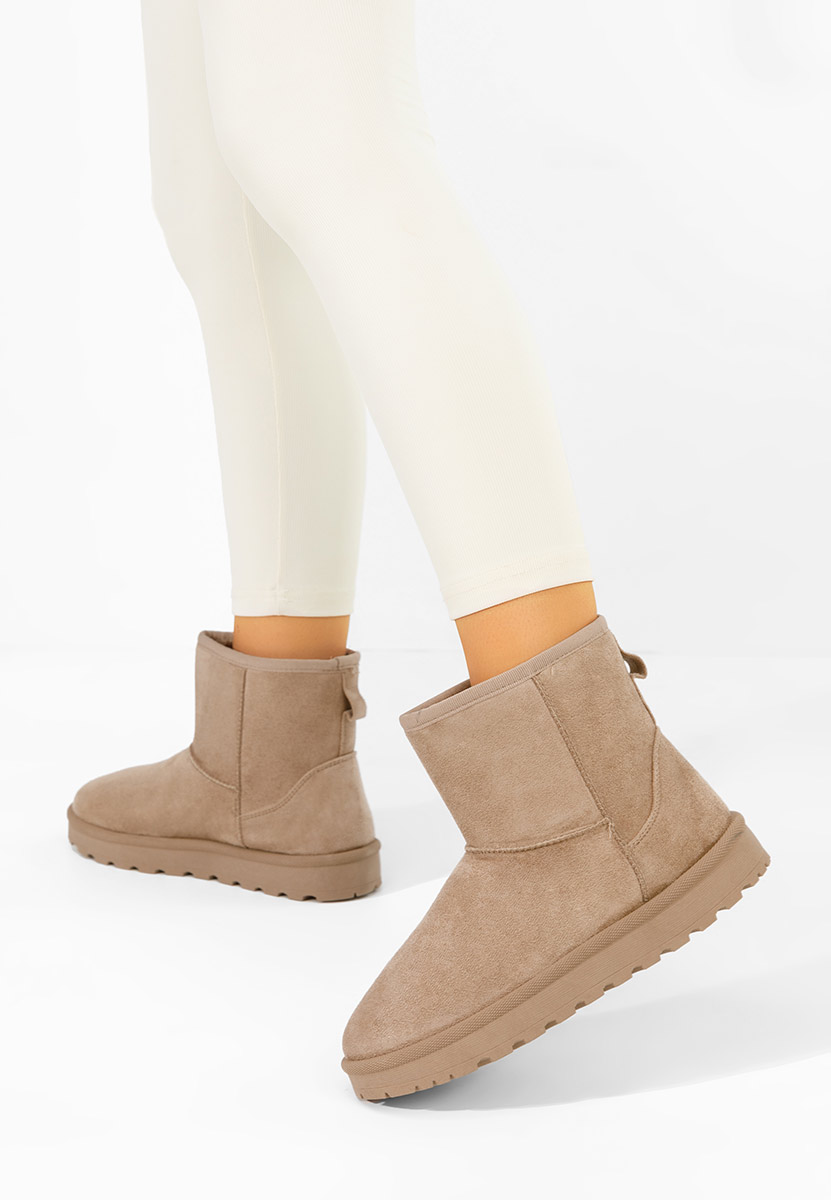 Patty khaki női téli bokacsizma