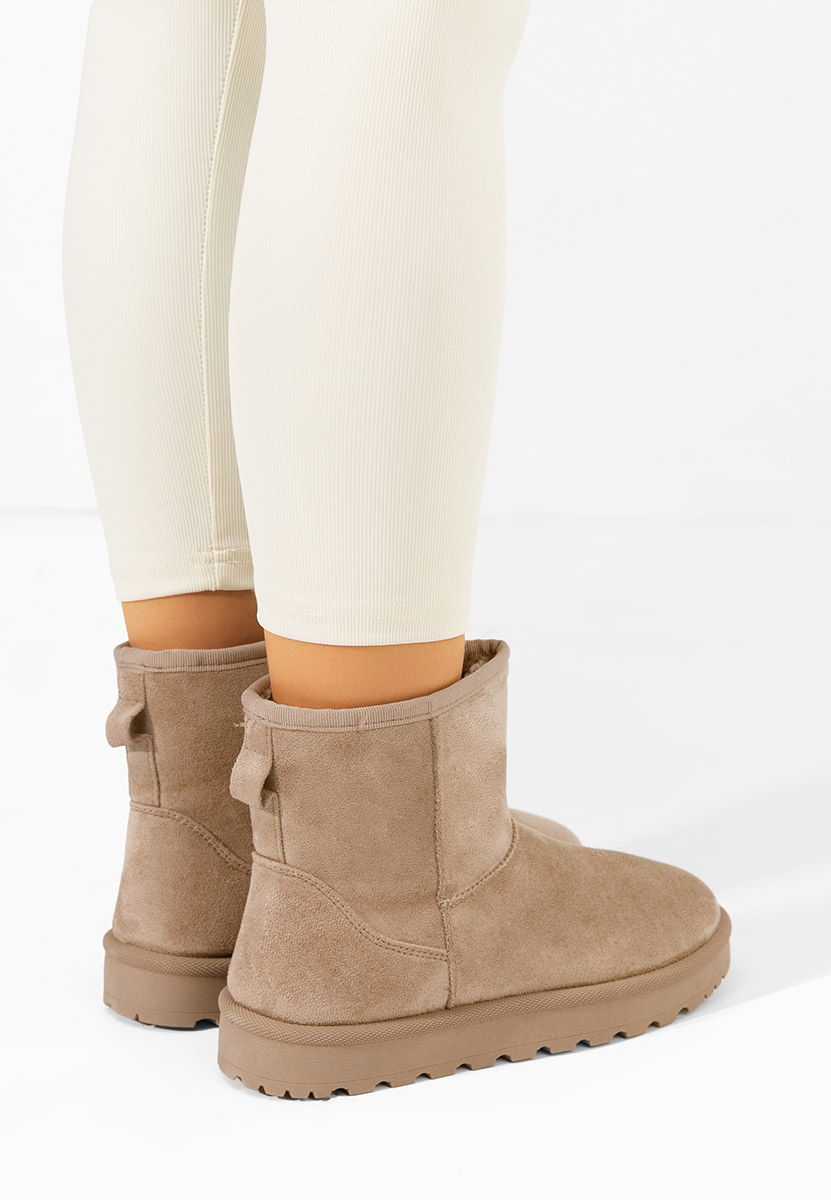 Patty khaki női téli bokacsizma