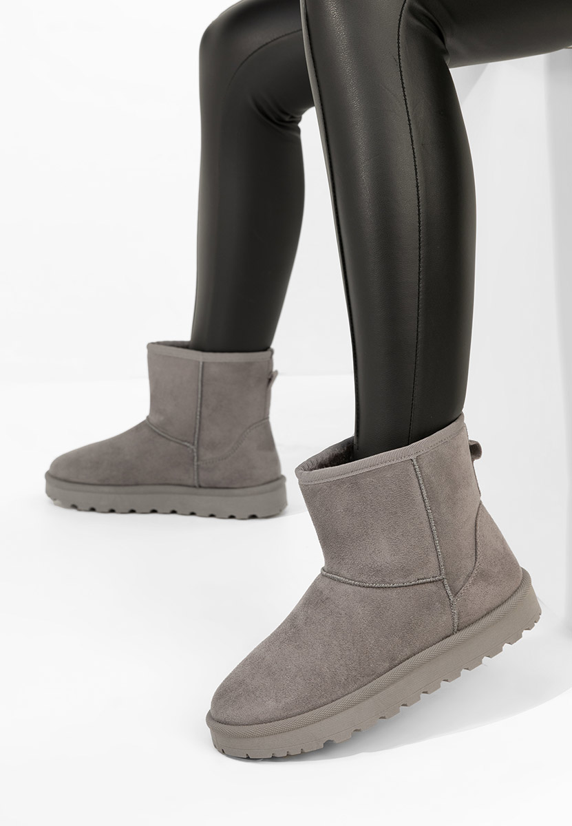 Patty szürke női téli bokacsizma