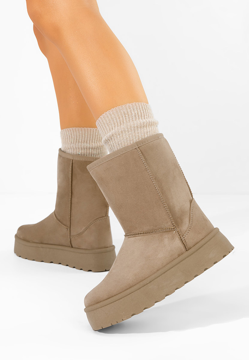 Luisana khaki telitalpú csizma