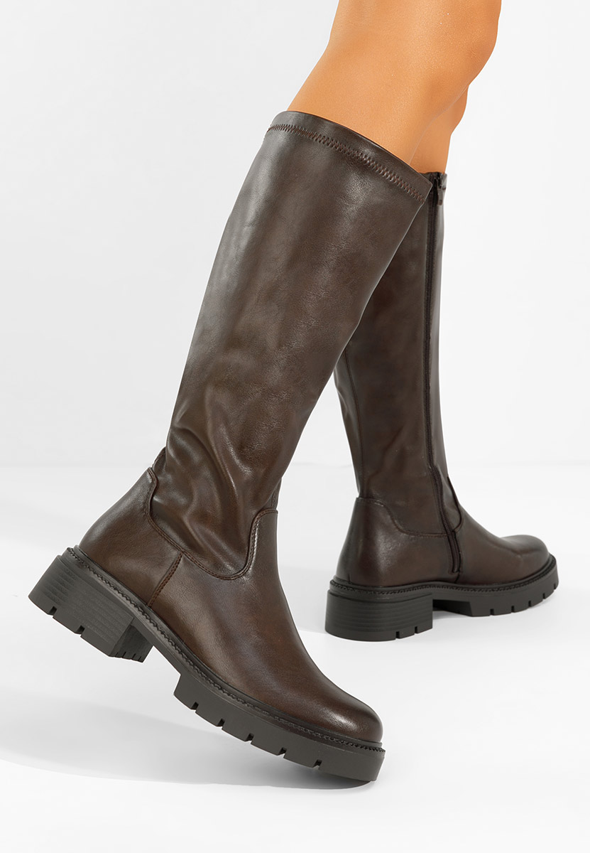 Nicoua v2 barna női csizma