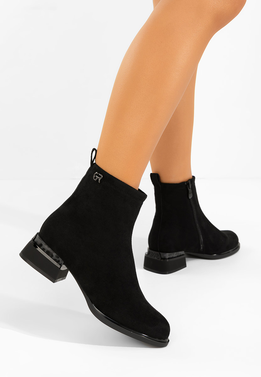 Adalinia fekete női bokacsizma