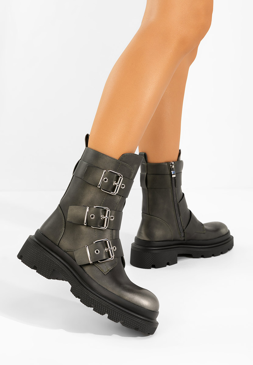 Mioala szürke rövid szárú csizma