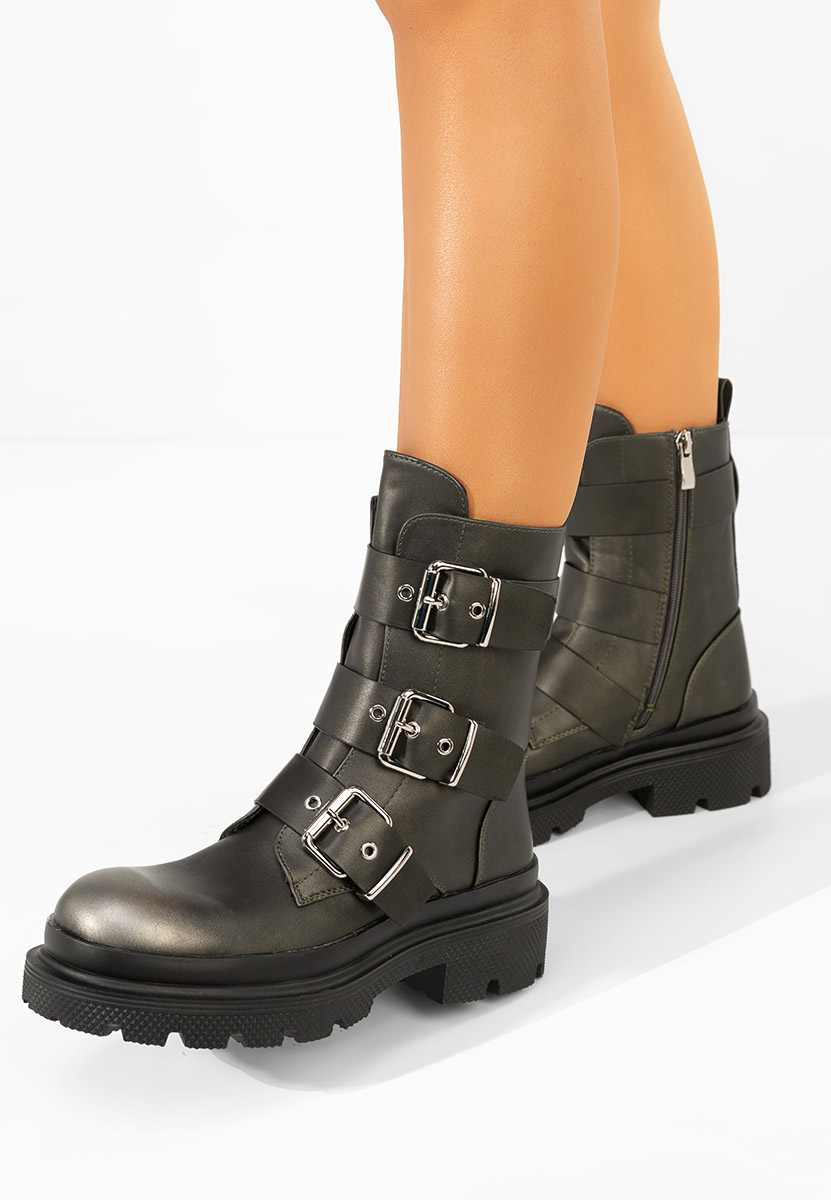 Mioala szürke rövid szárú csizma