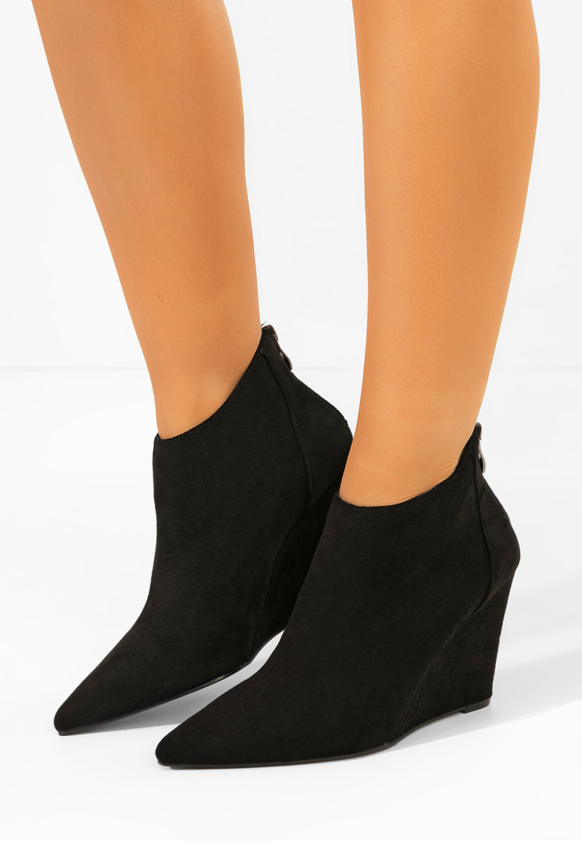 Shenna v3 fekete női platform bokacsizma