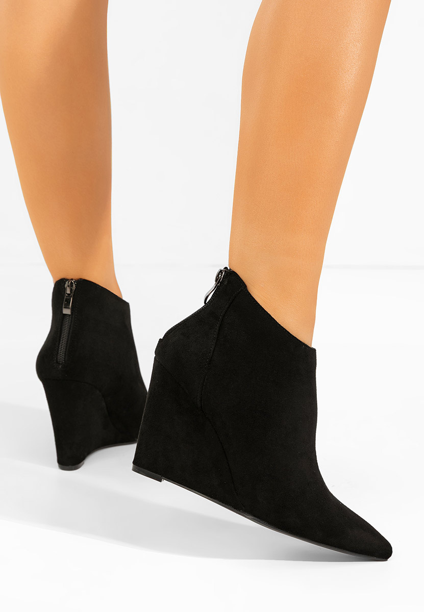 Shenna v3 fekete női platform bokacsizma