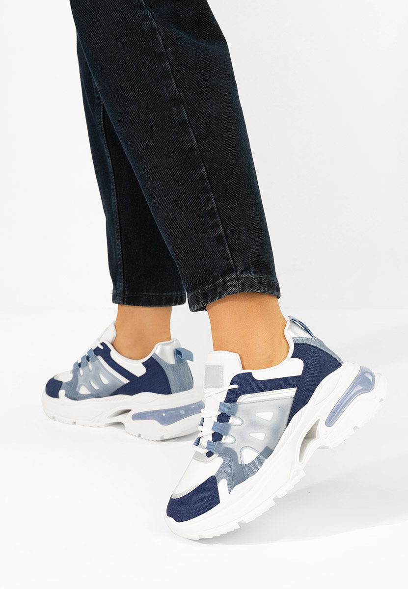 Alverisa kék platform sneaker cipő 