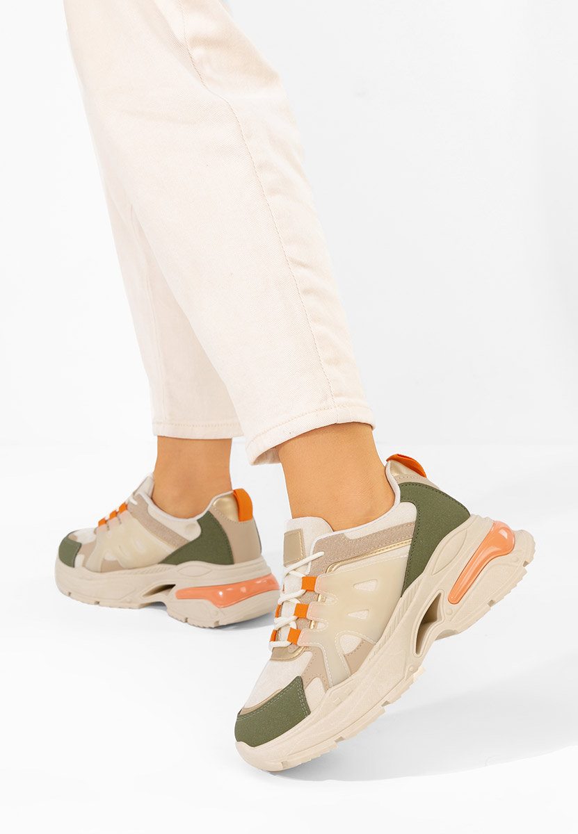 Alverisa zöld platform sneaker cipő 