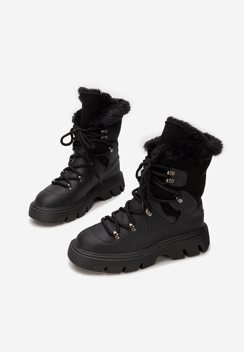 Celima fekete női téli bokacsizma