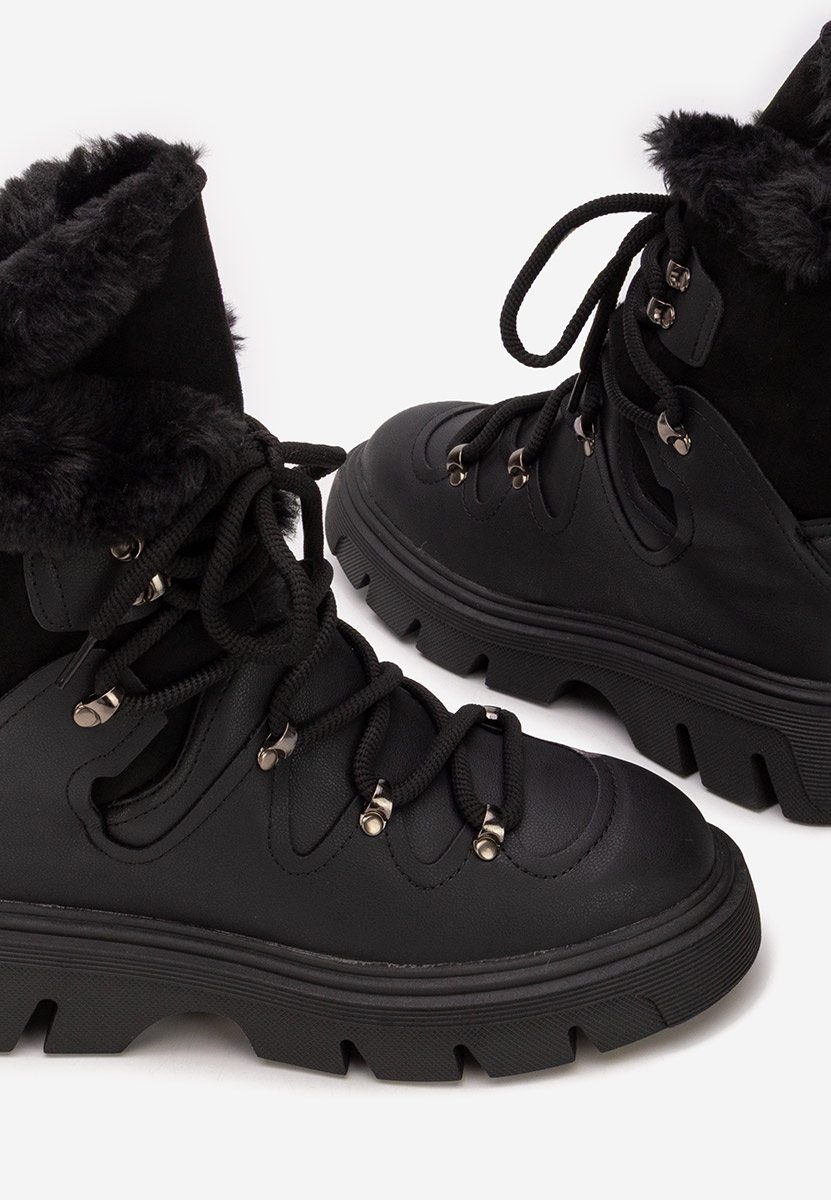 Celima fekete női téli bokacsizma