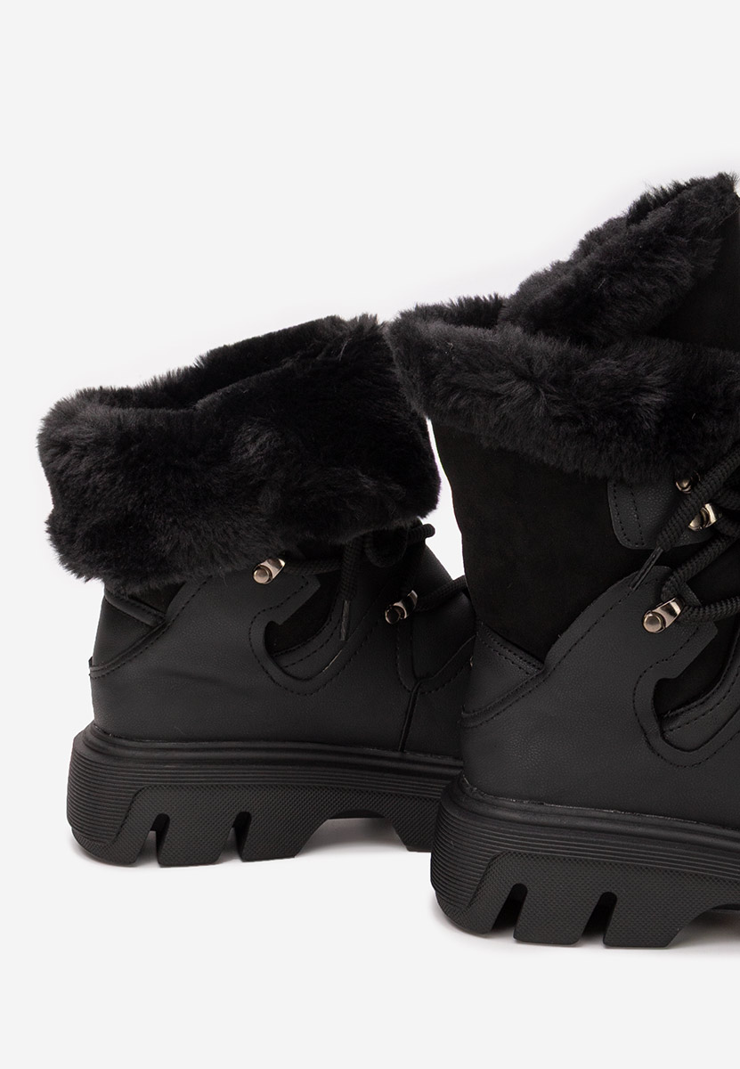 Celima fekete női téli bokacsizma