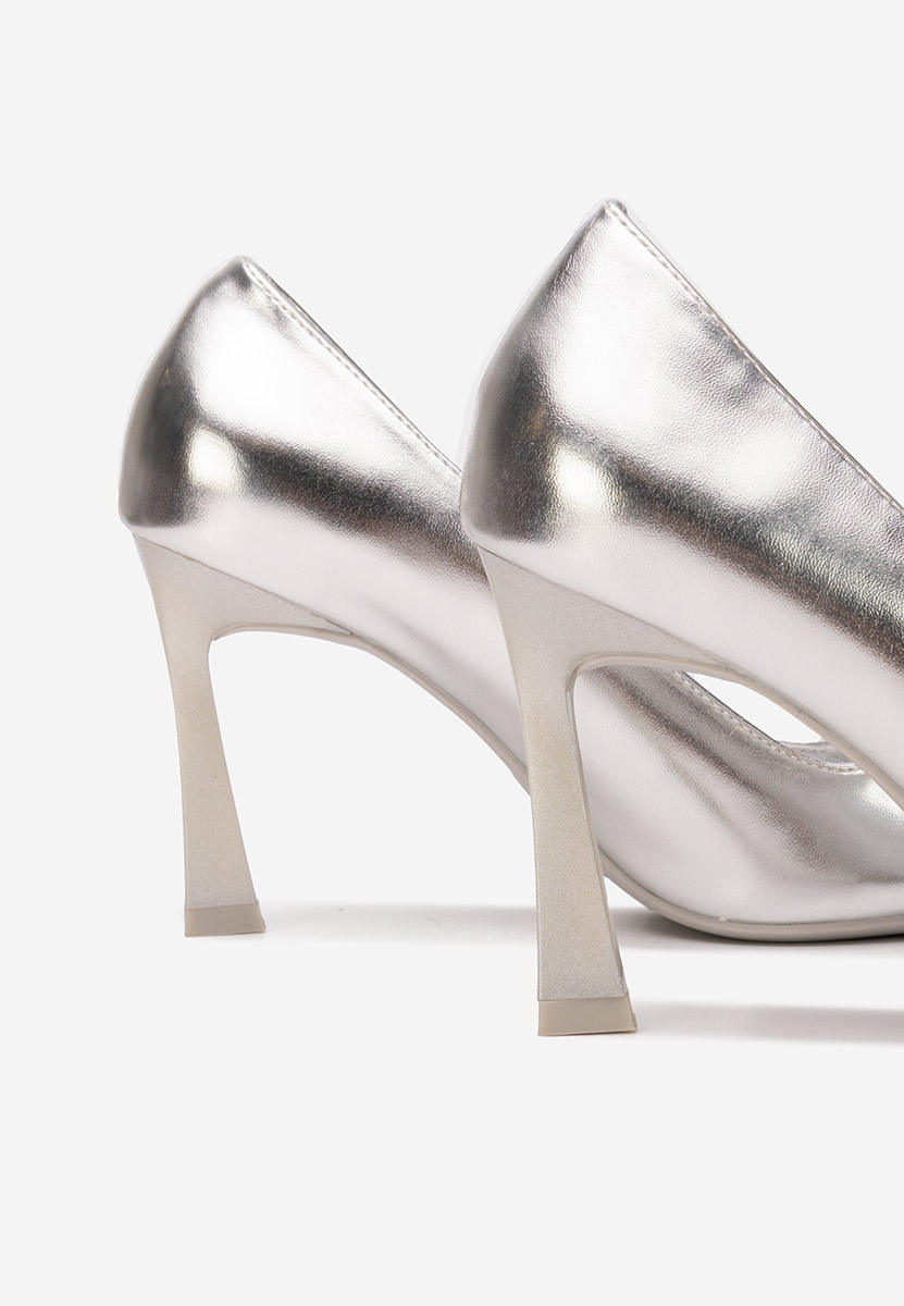 Xeresa ezüst tűsarkú cipő 
