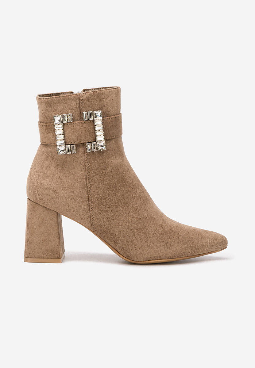 Lievine khaki elegáns női bokacsizma