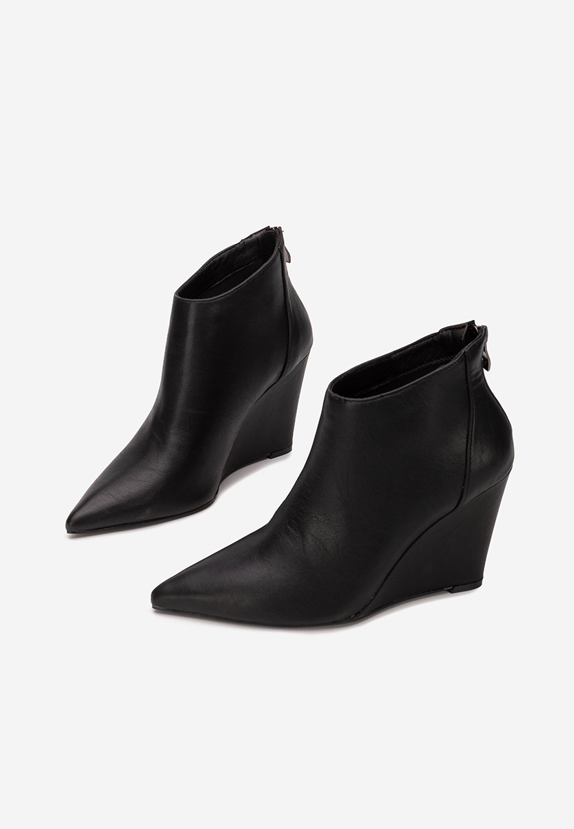 Shenna v2 fekete női platform bokacipő