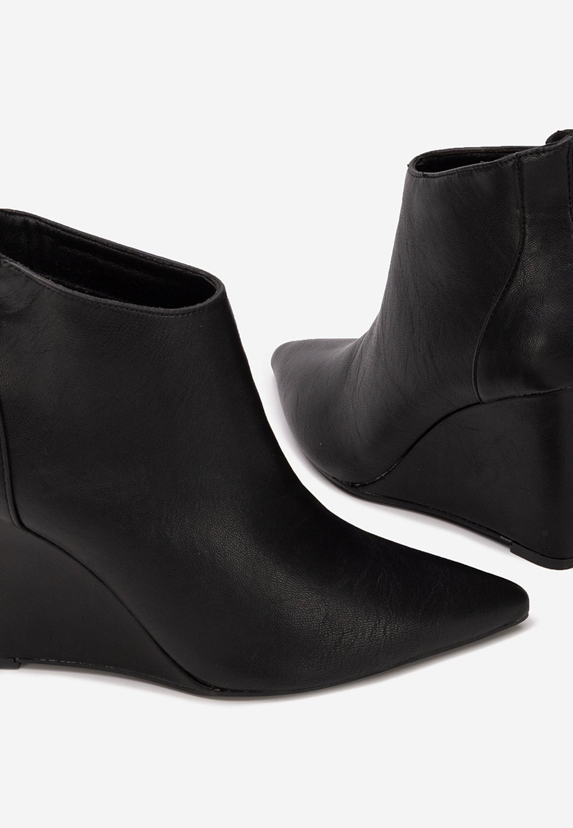 Shenna v2 fekete női platform bokacipő