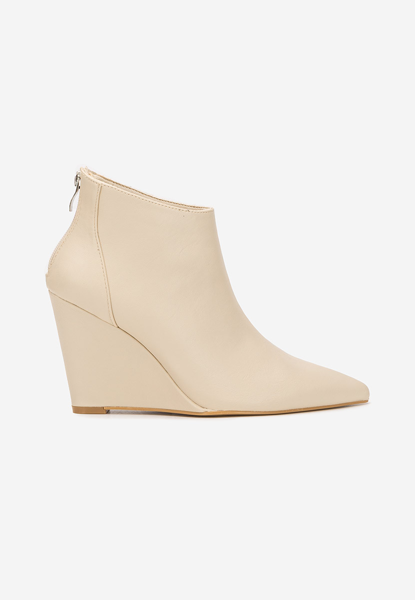 Shenna v2 bézs női platform bokacipő