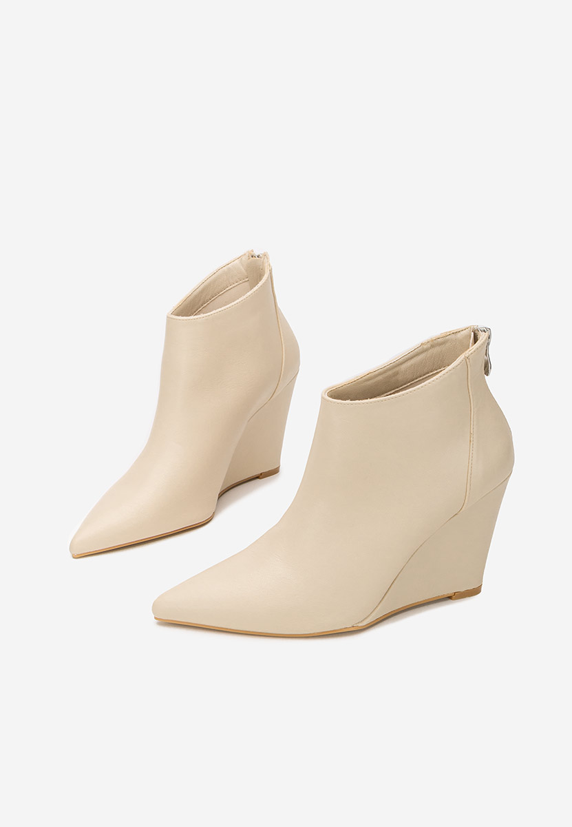 Shenna v2 bézs női platform bokacipő