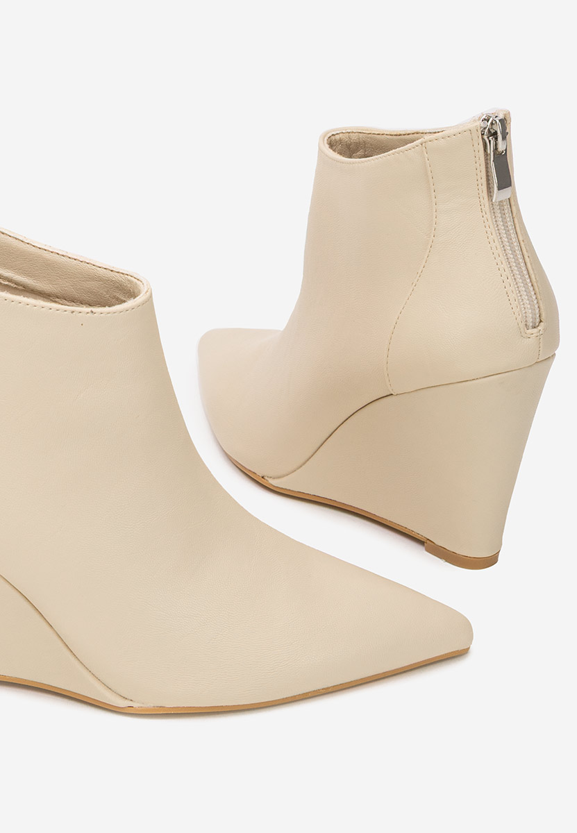 Shenna v2 bézs női platform bokacipő