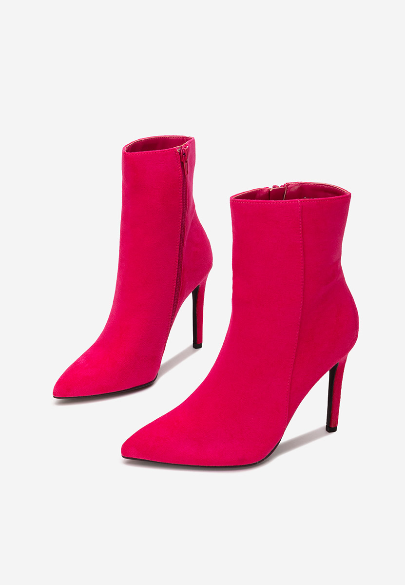 Cendria fuxia tűsarkú bokacsizma