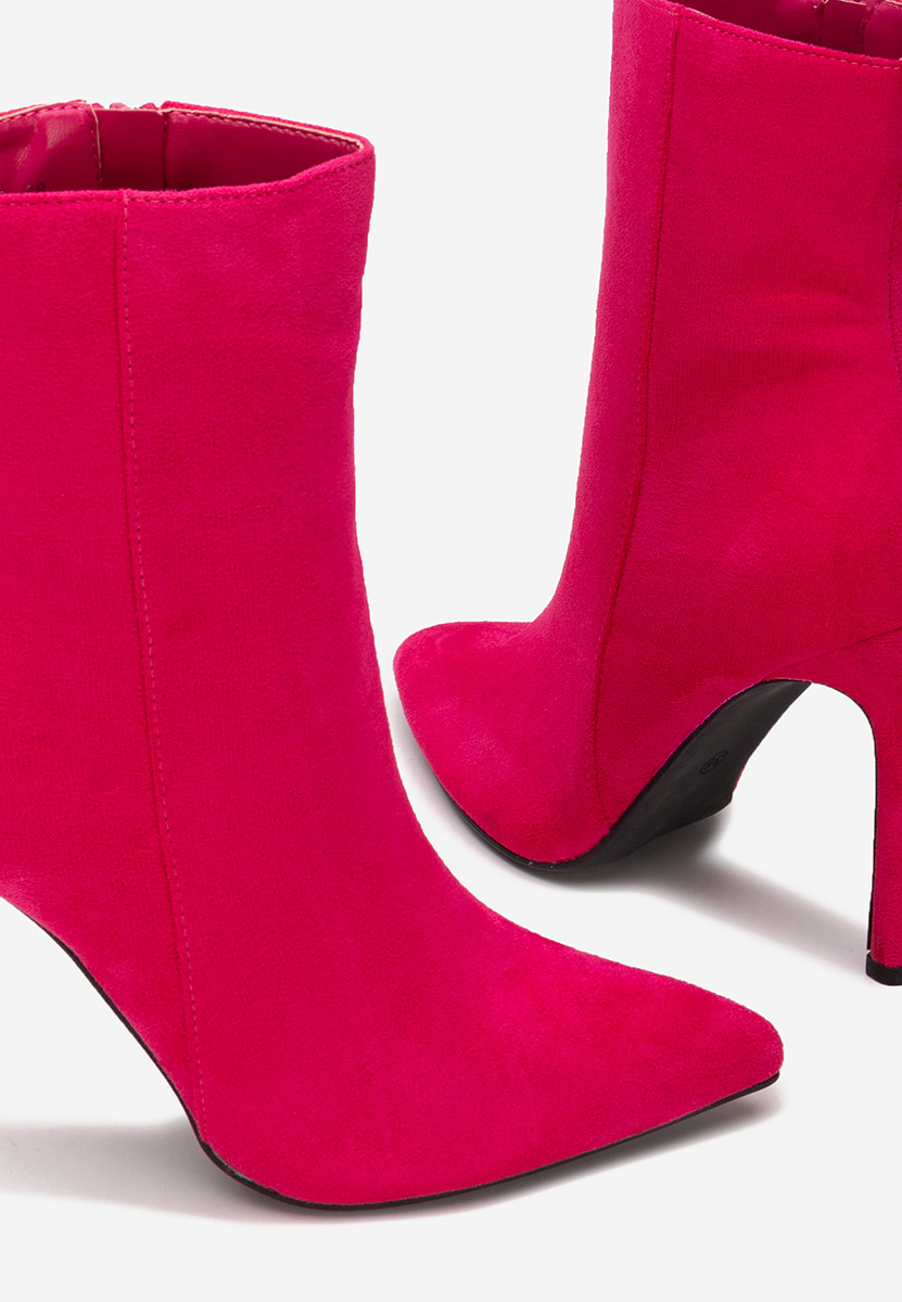 Cendria fuxia tűsarkú bokacsizma