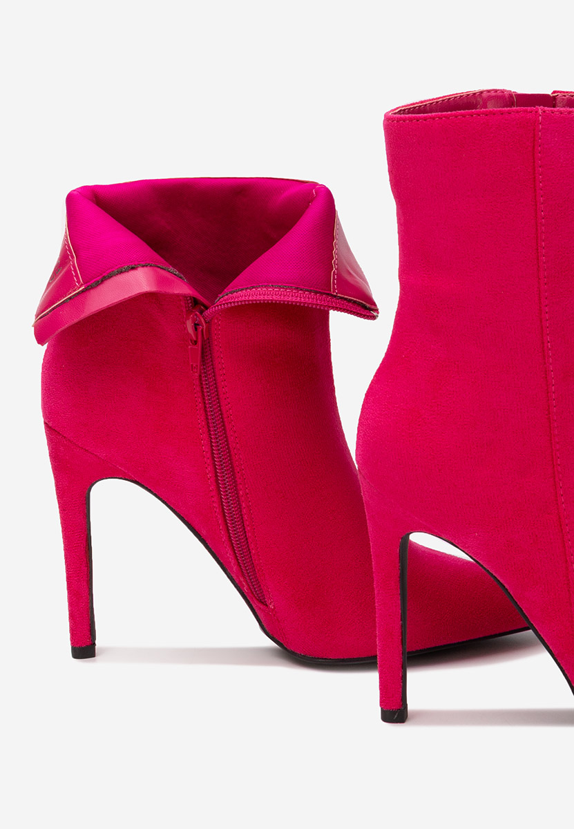 Cendria fuxia tűsarkú bokacsizma