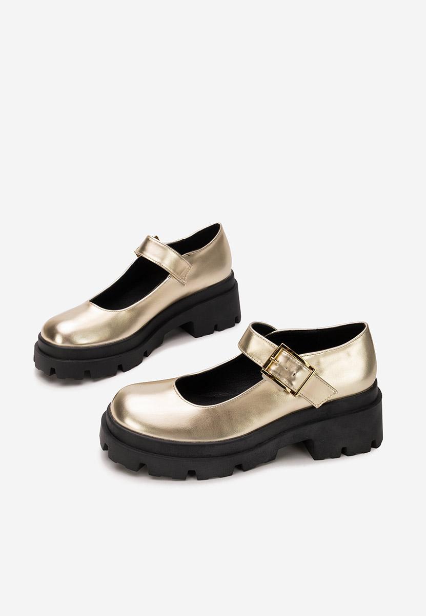 Masovia aranyszínü telitalpú platform cipő