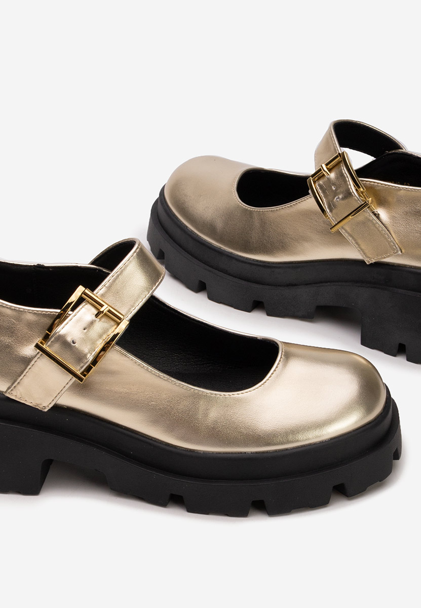 Masovia aranyszínü telitalpú platform cipő