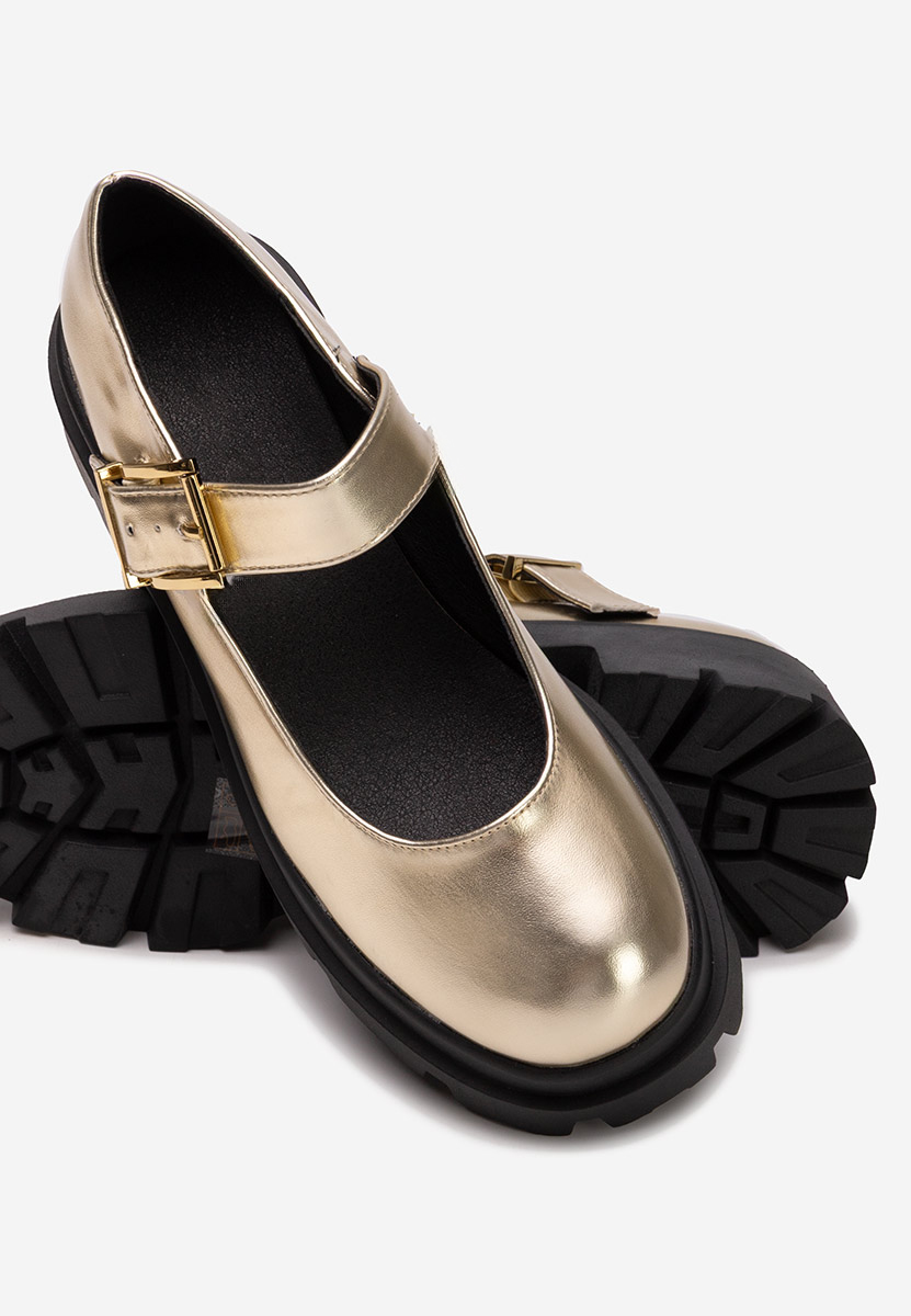 Masovia aranyszínü telitalpú platform cipő