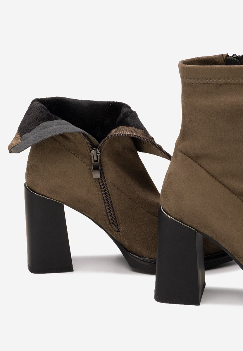Carisma barna bokacipő vastag sarokkal